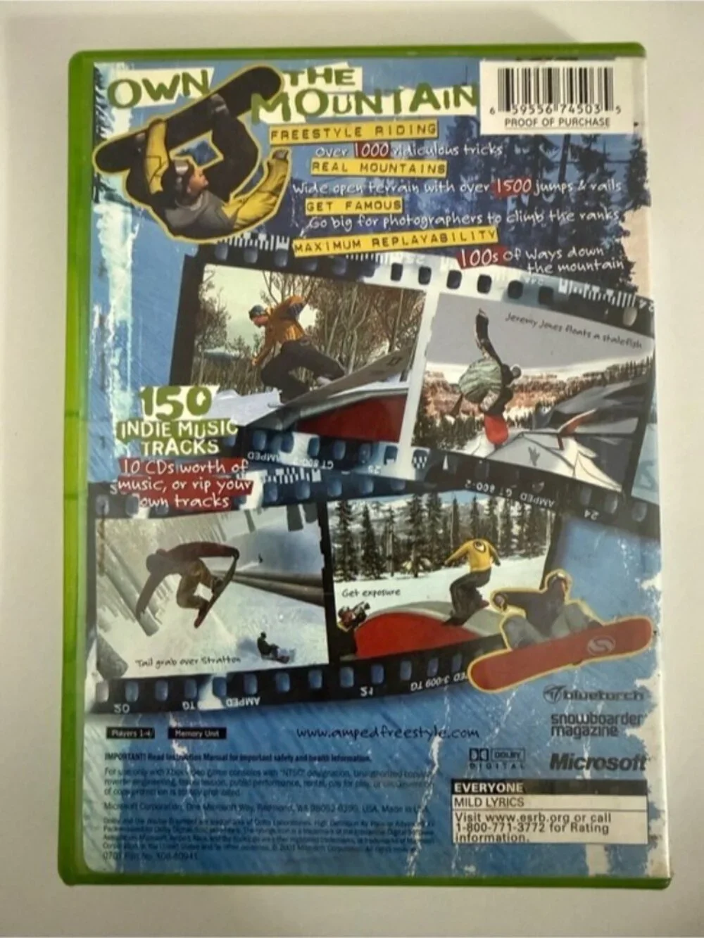 Amped Freestyle Snowboarding Xbox (Original Xbox) Complete